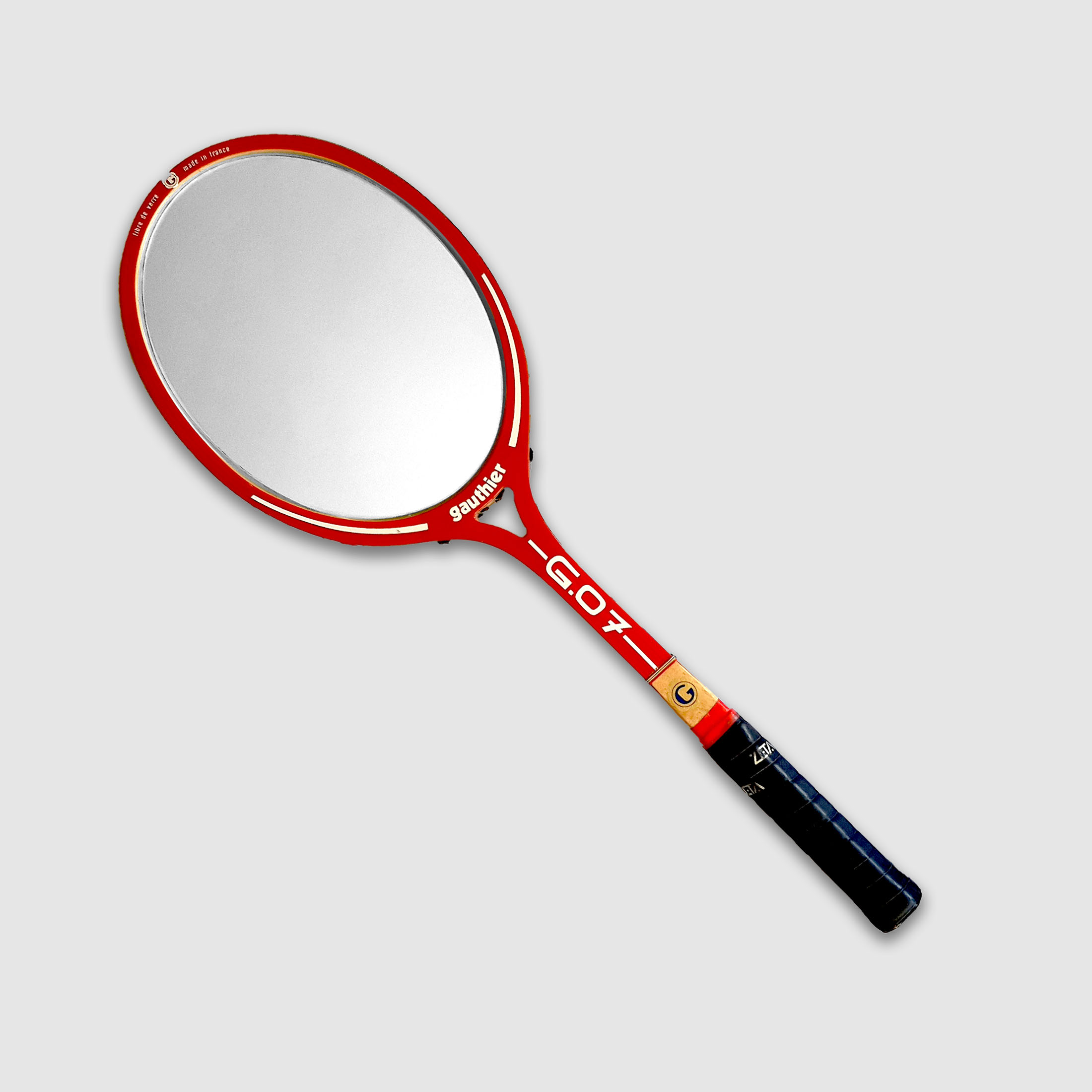 Raquette de tennis miroir